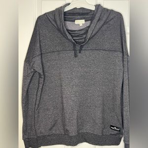 Simply Southern Grey Cowl Neck Sweatshirt size XL